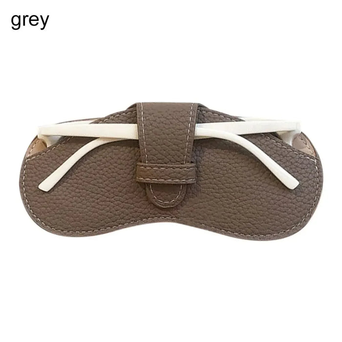 2023 Fashion Simple Portable Glasses Bag PU Leather Sunglasses Box Storage Bag Anti Pressure Eyeglasses Protective Cover