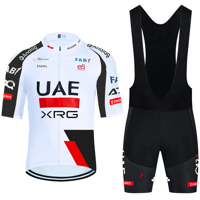 2026 New WHITE Cycling Jersey UAE Team Bike Jersey Shorts 10 Color Men Women Quick dry Ropa Ciclismo Pro Bicycle TShirt Clothing