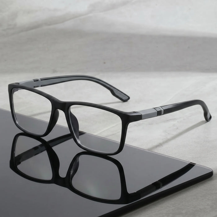 10 pares de gafas de lectura deportivas cuadradas, con filtro de luz azul y patillas antideslizantes, set de gafas de lectura para uso diario en la oficina