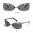 Fashion Y2K Wrap Around Sunglasses for Women Men Rimless Sun Glasses 2000'S Punk Sunglasses Goggles Shades UV400 Eyewear