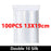 100Pcs Thicken Zipper Sealed Bags Clear Plastic Storage Bag for Small Jewelry Food Packing Reclosable Ziplock Sealing Bags