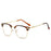 XJiea Anti-blue Light Glasses For Men Fashion Semi Rimless Metal Women Photochromic Eyewear Trendy Office Outdoor Accessory