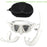 [C]Foldable Snorkel J-type Diving Mask With Camera Mount Tempered Glass Freediving Mask Snorkeling Set