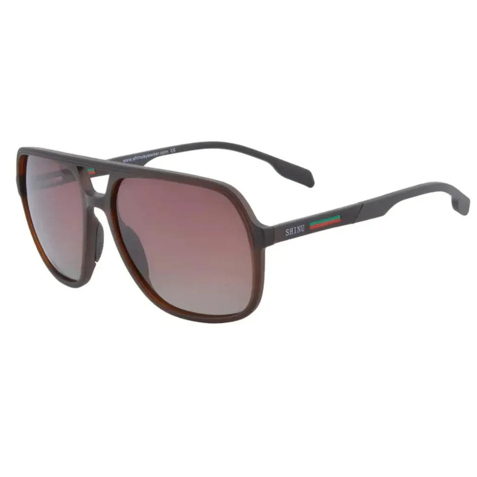 Gafas de sol polarizadas para hombre Tr90 Vintage Anti-UV Conducción Gafas negras Lentes de sol rectangulares para hombre Personalizadas