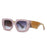 Colorful Square Sunglasses Women Wide Glasses Legs Men Travel Shades Male Female UV400 Gafas Oculos Retro Brand Designer Luxury