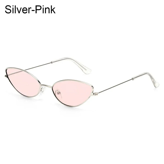 Summer Retro Small Oval Sunglasses Ladies Vintage Shades Cat Eye Sun Glasses Men Women Rectangular Eyeglasses Protection 400UV