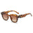 Gafas de sol cuadradas populares Ins para mujer, retro, estilo punk, de marca, tonos femeninos, protección UV400, gafas de sol de lujo para hombre, tendencia