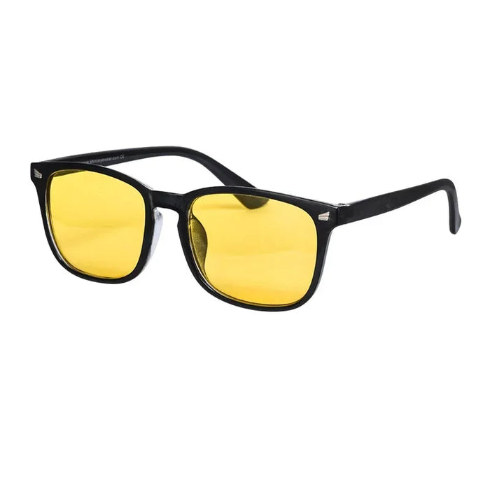 SHINU Men’s glasses blue light blocking computer glasses Yellow Orange lenses glasses for work game red lenses for better sleep
