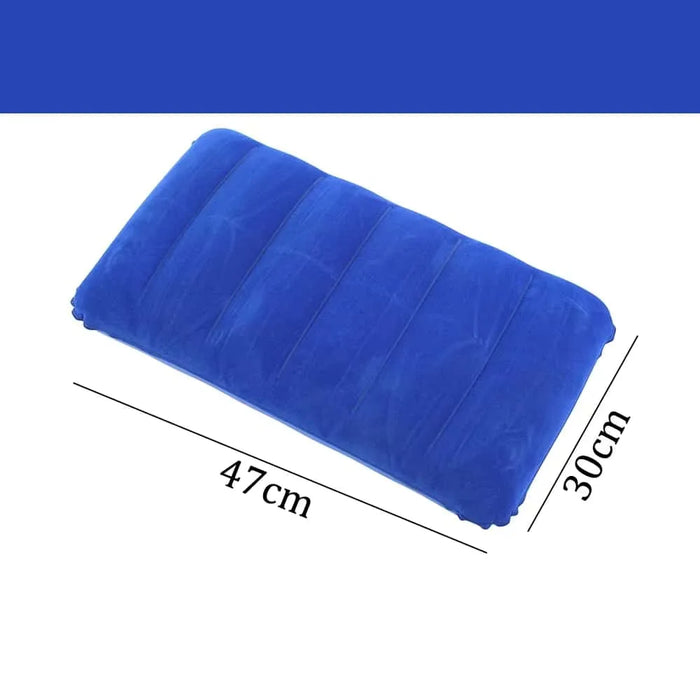 Almohadas con cojín de aire de 47x30cm, cojines de dormir para camping al aire libre, almohadas cuadradas plegables inflables, reposacabezas de avión, respaldo grande para viaje