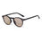 Vintage Fashion Round Sunglasses Women Men 2024 Brand Design Retro Rivet Yellow Blue Lens Square Sun Glasses Male Female Goggles