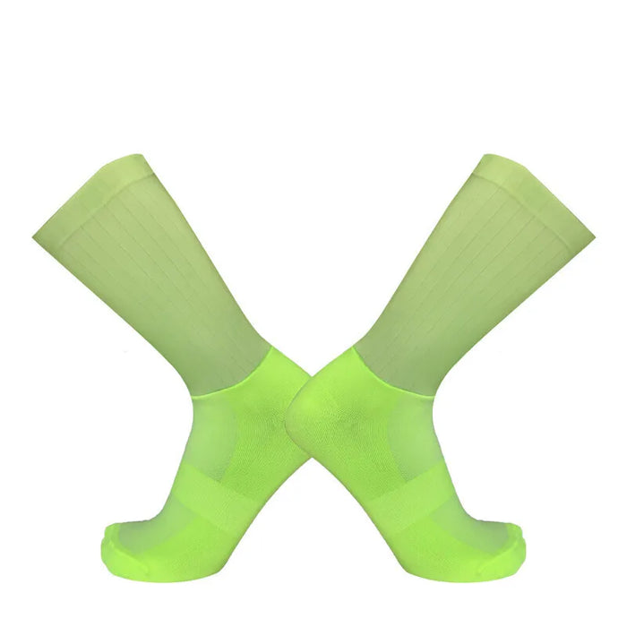 2026 New Cycling Slip Anti Silicone Summer Whiteline Aero Socks Men Bicycle Sport Running Bike Socks Calcetines 2024 New Socks