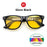 VIVIBEE Classic Night Vision Glasses Men Square Polarized Lenses UV400 Yellow Sunglasses for Women 2026 Driving Goggles