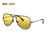 SHINU Gafas con lentes de bloqueo de luz azul para hombre, lentes naranjas, filtro de luz azul, mejor sueño y descanso, montura de metal