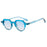 Fashion Small Irregular Square Sunglasses Women Retro Round Clear Ocean Lens Shades UV400 Men Rivets Punk Sun Glasses