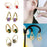 1 Pair Copper Magnetherapy Germanium Earrings Therapy Luxury Magnetic Therapy Earrings Colorful Lymphvity Magnetherapy Earring