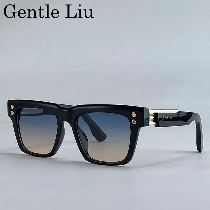 Classic Polarized Square Punk Sunglasses Men 2026 Luxury Brand Driving Change Color Sun Glasses For Male Steampunk Eyewear Shade
