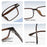 VIVIBEE Classic Square Blue Light Blocking Glasses TR90 Men Women Office Anti Light Black Eyeglasses Computer Filter Goggles