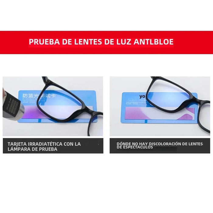 VIVIBEE 2026 Square Blue Light Blocking Glasses Men TR90 Light Frame Anti Blue Ray Eyeglasses Women Classic Computer Eyewear
