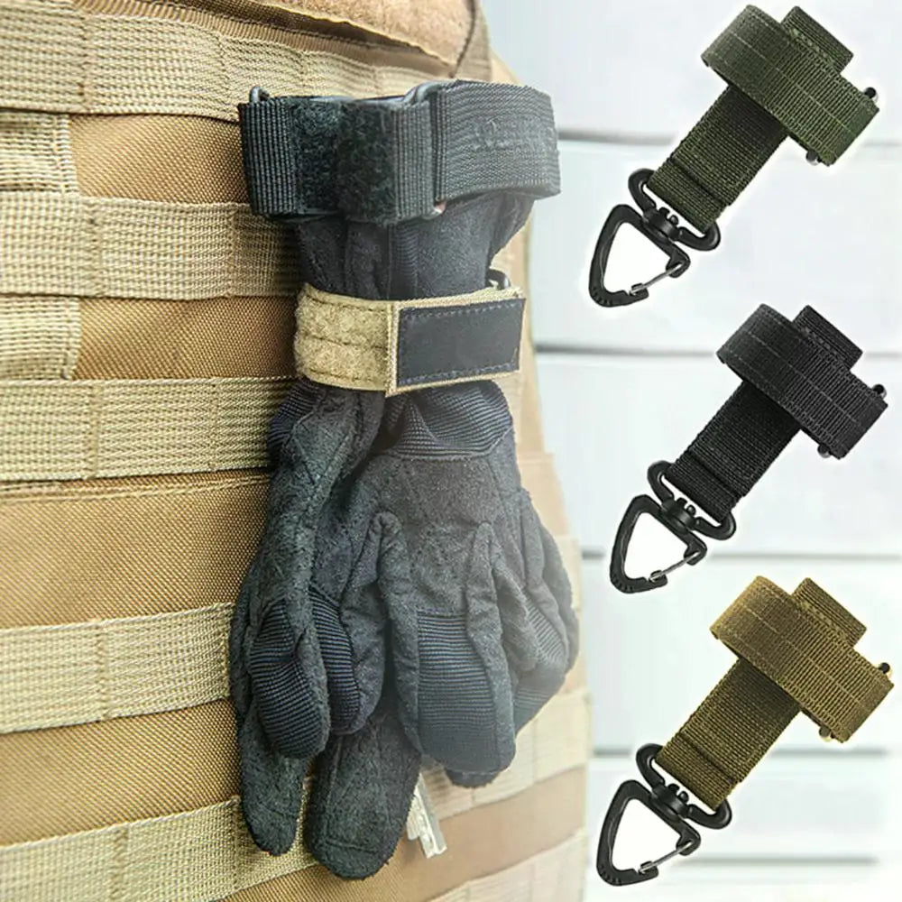 Gancho Multiusos Táctico de Nailon para Exteriores, Clip de Seguridad para Guantes, Cuerda de Escalada, Hebilla Colgante para Acampada al Aire Libre