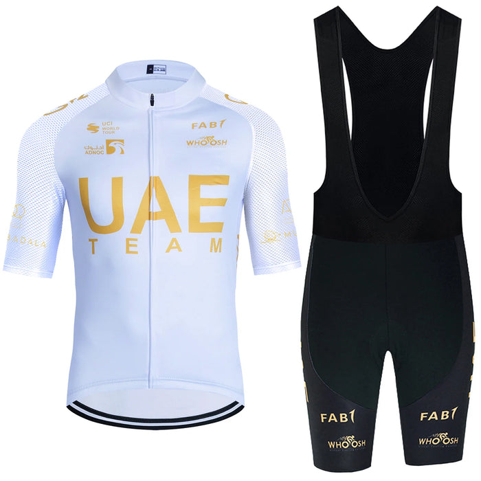 2026 New WHITE Cycling Jersey UAE Team Bike Jersey Shorts 10 Color Men Women Quick dry Ropa Ciclismo Pro Bicycle TShirt Clothing