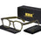 HBK Retro Oval Glasses Frames Transparent Lenses Men High Quality TR-90 Frame Glasses Women's Anti BlueLight Computer Glasses