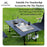 Mountainhiker Camping Folding Lift Removable Multi Unit IGT Table Gas Stove Portable Camp BBQ Grill Table Outdoor Picnic table
