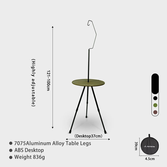 Defthike Camping Folding Lift Removable Multi Unit IGT Table Light Stand Portable Camp Grill Table Outdoor Picnic Table