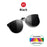 Gafas de sol de mujer VIVIBEE estilo ojo de gato degradadas con clip, gafas de sol polarizadas de gran tamaño para conducir de mujer, gafas moradas