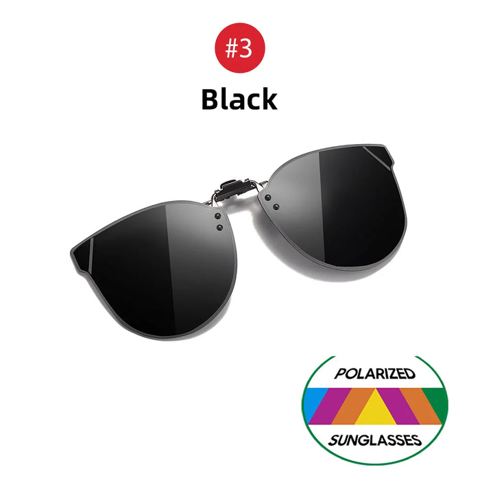 Gafas de sol de mujer VIVIBEE estilo ojo de gato degradadas con clip, gafas de sol polarizadas de gran tamaño para conducir de mujer, gafas moradas
