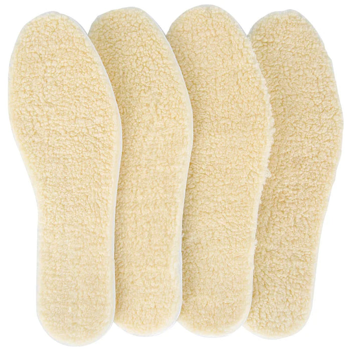 Semelles intérieures chaudes réglables en polaire et peau de mouton épaissie, semelles intérieures confortables en cachemire et coton pour bottes de neige