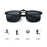 VIVIBEE Gafas de Sol con Clip Abatible Polarizadas para Hombre Cuadradas UV400 Fotocromáticas de Visión Nocturna para Mujer Clásicas con Clip de Espejo