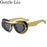 Sexy Cat Eye Punk Sunglasses Women 2026 Luxury Brand New Y2k Sports Double Frame Sun Glasses For Men Shield Eyewear Shades UV400