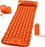 Outdoor Camping Sleeping Pad Folding Sleep Mat Beach Inflat Mattress with Pillows Ultralight Air Mat Travel Hiking New