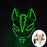 LED Fox Mask Neon Light Up Japanese Kitsune Mask for Halloween Cosplay Party Rave Festival Costume Glowing EL Wire Masque