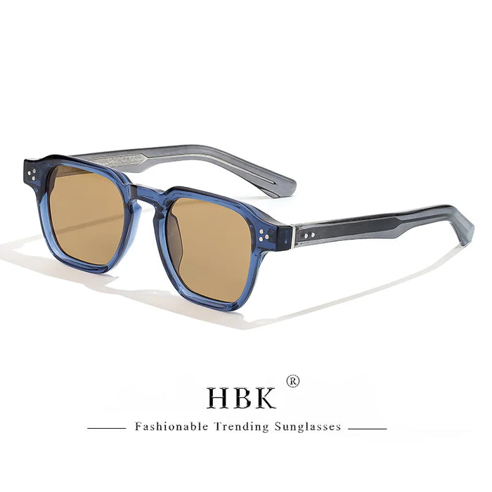 HBK Fashion Punk Sunglasses for Men Classic Square Sun Glasses Outdoor Sports Party Vacation Travel Driving Fishing Eyeglasses
