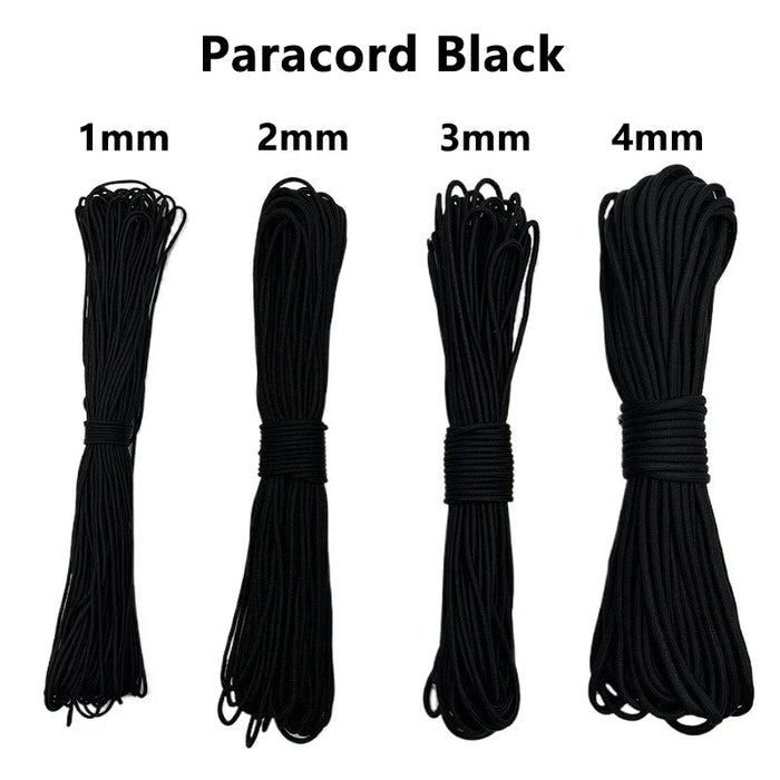 Paracord 1mm/2mm/3mm/4mm 7 stand Cores Paracord Parachute Cord Lanyard Tent Rope For Hiking Camping Clothesline DIY Bracelet