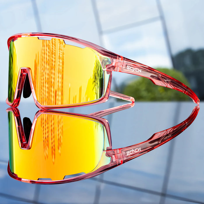 SCVCN Cycling Glasses MTB Road Bike Sunglasses UV400 Bicycle Glasses Protection Light Unisex Bike Sports Equipment
