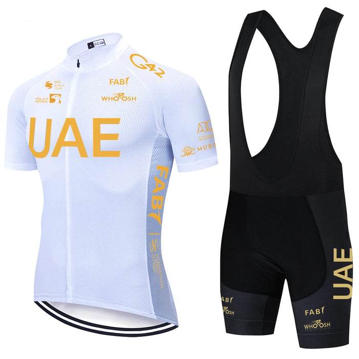 2026 New WHITE Cycling Jersey UAE Team Bike Jersey Shorts 10 Color Men Women Quick dry Ropa Ciclismo Pro Bicycle TShirt Clothing