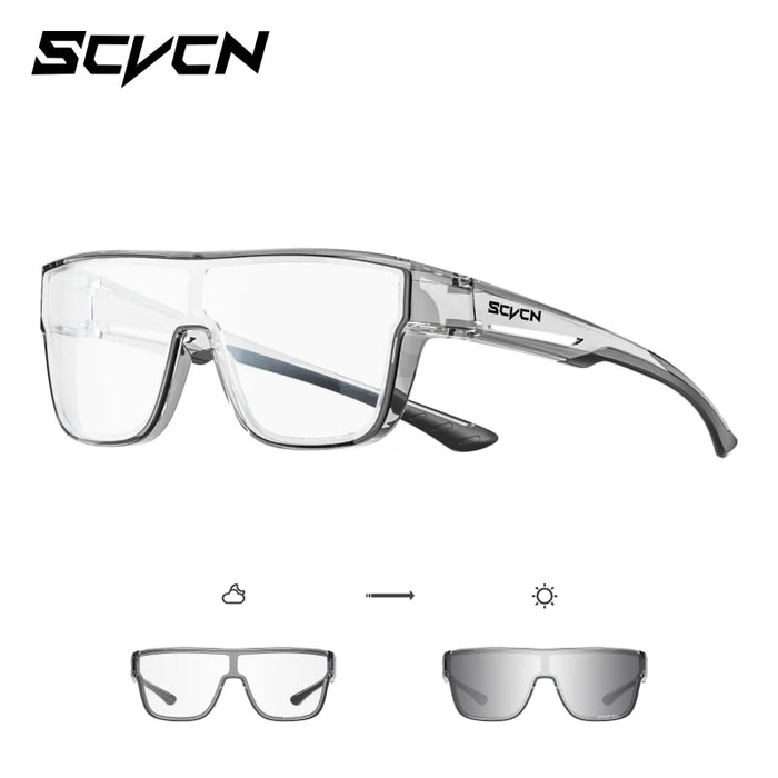 SCVCN Glasses Designed to Be Worn over Prescription Photochromic Road Bicycle Sports Outdoor Cycling Sunglasses HiKing Eyewear