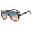 Gafas de sol de piloto de moda de gran tamaño para hombres, gafas de sol únicas con montura hueca para mujeres, lentes de espejo degradado retro de una pieza con protección UV400, sin montura