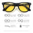 VIVIBEE Classic Night Vision Glasses Men Square Polarized Lenses UV400 Yellow Sunglasses for Women 2026 Driving Goggles
