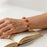 Handmade Adjustable Red Braided Rope Bracelets 5mm Copper Beads Flower Shape Lucky Bangle Women Daily Wear Fashion Jewelry Gifts