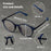 Gafas de lectura multifocales progresivas para hombre y mujer, diseño redondo, aleación de titanio, marca de lujo, lentes transparentes, uso cómodo