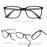 ZENOTTIC Fashion Square Anti Blue Light Blocking Reading Glasses Men Sport Readers Eyewear Unisex Anti Glare Computer Eyeglasses
