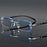 Lunettes de lecture élégantes sans monture anti-lumière bleue pour hommes, nouvelles lunettes de lecture professionnelles au design innovant
