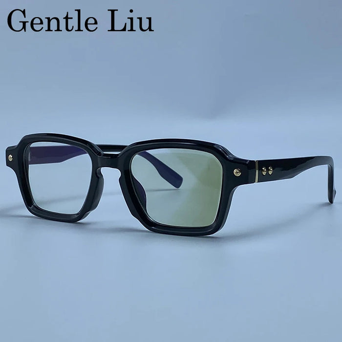 Photochromic Square Punk Sunglasses Men 2026 Luxury Brand Designer Rivet Sun Glasses Vintage Shades Male Driving Fashion Eyewear