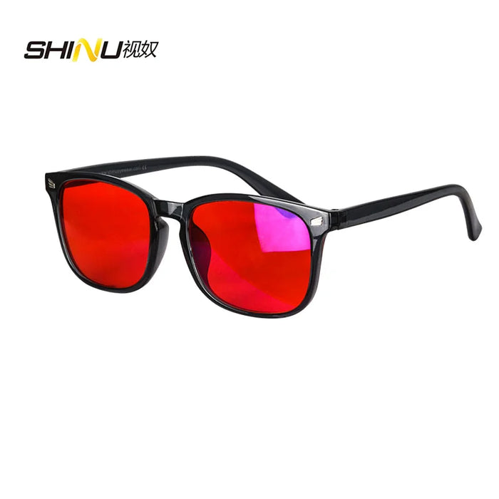 Red Lens 100% blue light Blocking Glasses, Orange Lens Anti fatigue Glasses Fashion Glasses Women Man Computer Gaming Glasses