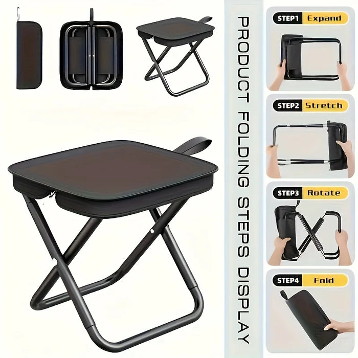 Lightweight Durable Adult Multifunctional Folding Camping Chair 200kg Strong Bearing Capacity Outdoor Chair for Fishing Camping