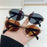 2 Pack Summer Fashion Sunglasses Set, Rhombus and Oval Frame Trendy Eyewear Accessories for Daily Wear Street Casual