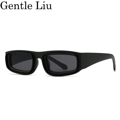 Fashion Small Rectangle Sunglasses Men 2026 Luxury Brand Vintage Low Square Punk Sun Glasses For Male Retro Eyewear Shades UV400